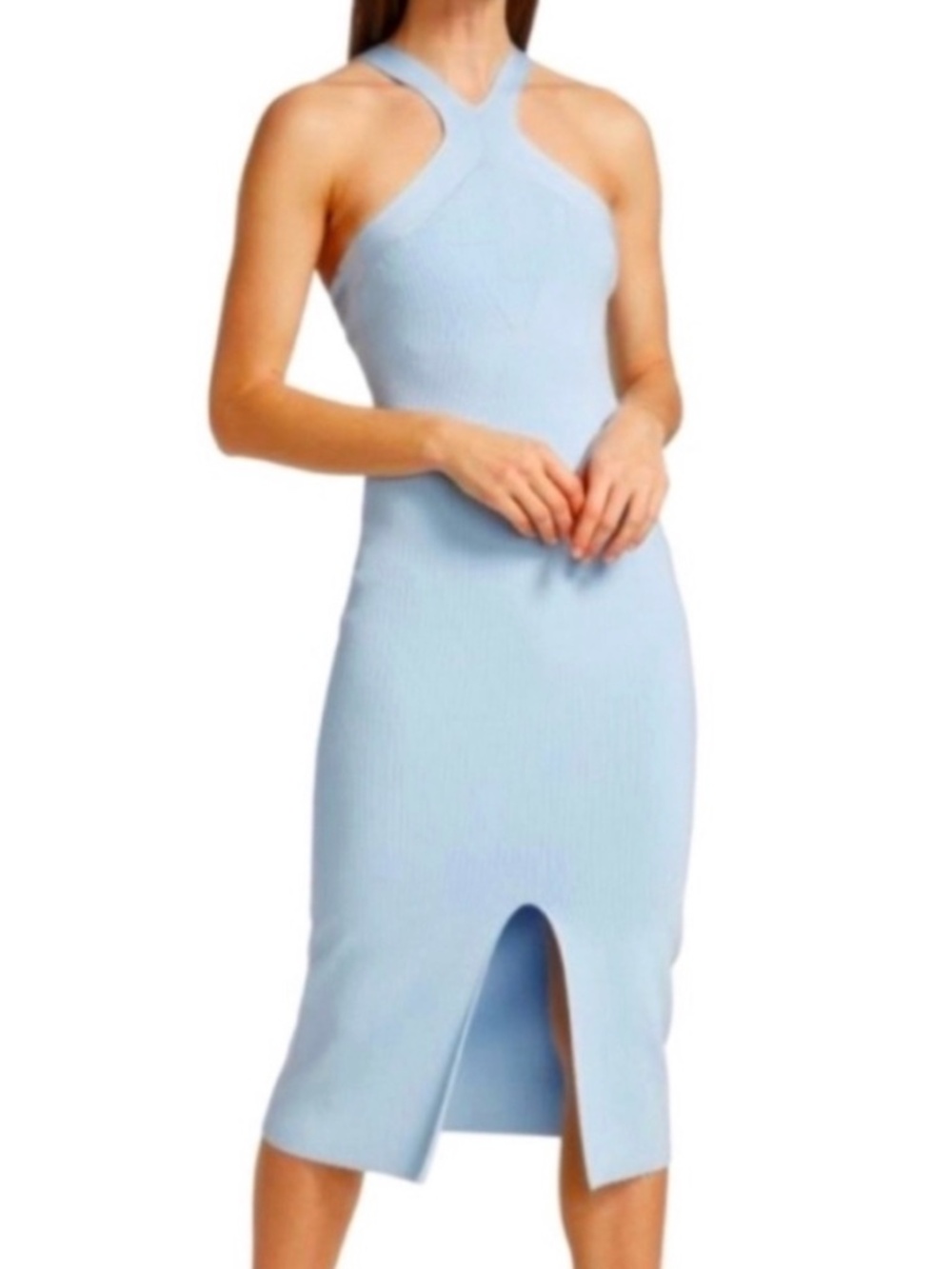 Bailey 44 Light Blue Ribbed Dress - XS 🌟